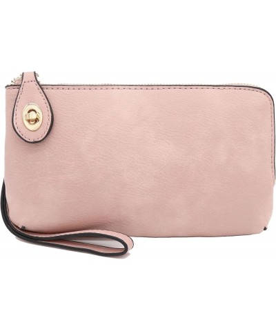 Women's Small Crossbody Bag Wristlet Clutch Blush $11.76 Wristlets