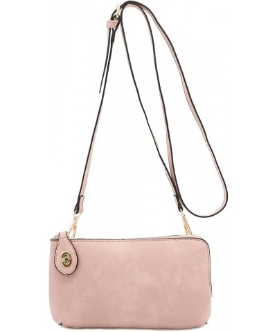 Women's Small Crossbody Bag Wristlet Clutch Blush $11.76 Wristlets