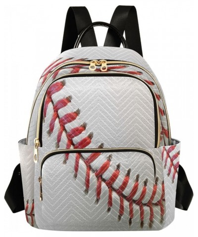 Sport Ball Baseball Women Backpack Purse Ladies Fashion Shoulder Bag Daypack Travel Bag 10L Small $15.75 Backpacks