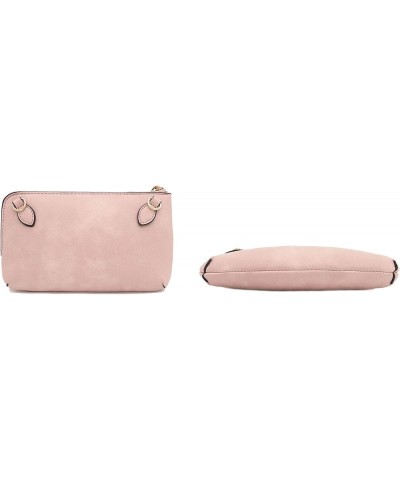 Women's Small Crossbody Bag Wristlet Clutch Blush $11.76 Wristlets