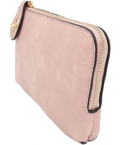 Women's Small Crossbody Bag Wristlet Clutch Blush $11.76 Wristlets