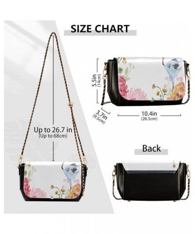 Crossbody Bags for Women Trendy Women's Black Shoulder Bag Small PU Leather Flap Cross Body Bag Handbags Pattern19 $20.90 Cro...