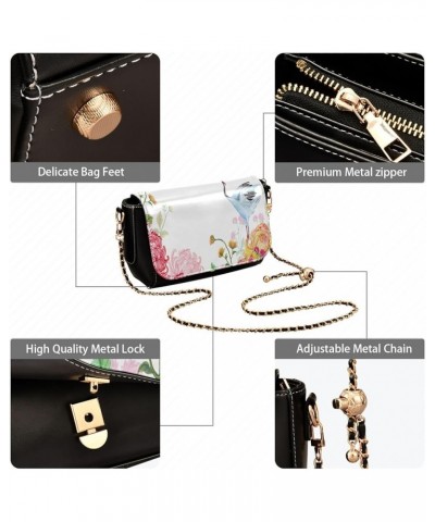 Crossbody Bags for Women Trendy Women's Black Shoulder Bag Small PU Leather Flap Cross Body Bag Handbags Pattern19 $20.90 Cro...