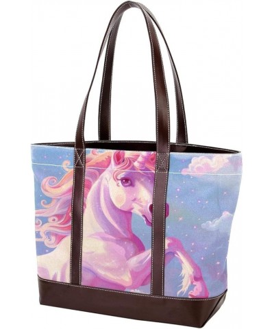 Tote Bags, Large Tote Bag, Women's Tote Handbags, Cartoon Unicorn, Womens Tote Bags for Work Design 8063 $21.11 Totes