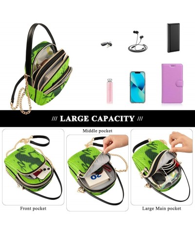 Frog Hunting Dragonfly Crossbody Bags for Women Quilted Chain Crossbody Purses Trendy Cross Body Phone Purse Handbag Frog 4 $...