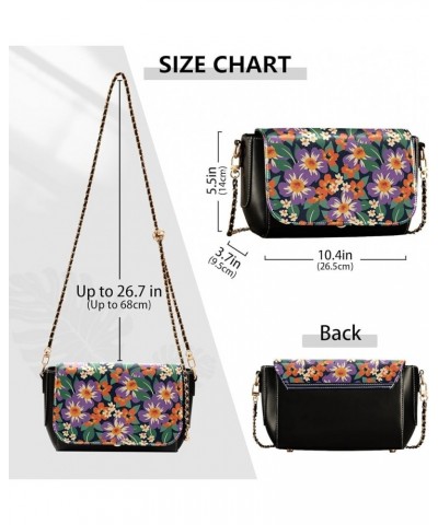 Crossbody Bags for Women Trendy Women's Black Shoulder Bag Small PU Leather Flap Cross Body Bag Handbags Pattern24 $16.39 Cro...