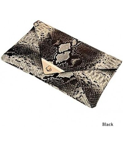 Women's Fashion Retro Snake Skin Envelope Bag Clutch Purse Evening Bag $11.01 Evening Bags