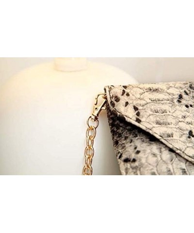 Women's Fashion Retro Snake Skin Envelope Bag Clutch Purse Evening Bag $11.01 Evening Bags