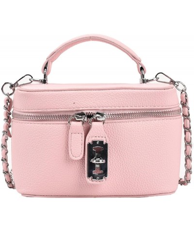 Women Square Handbags Summer Fashion Chains Crossbody Bags Texture PU Shoulder Bag Elegant Chic Mini Mobile Phone Bags Pink $...