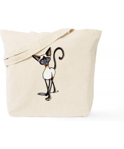 Three Siamese Cats Tote Bag Natural Canvas Tote Bag, Cloth Shopping Bag Siamese Cat Crosswalk Tote Bag $9.59 Travel Gear