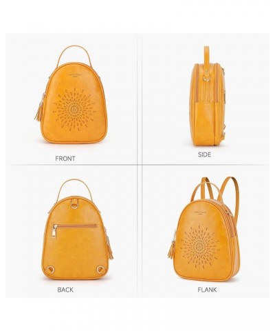 Small Backpack Purse for Women Cute Mini Backpacks PU Leather Crossbody Shoulder Bags Multifunctional Handbags 06-yellow $14....