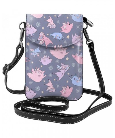 Fox Hill Tree Small Crossbody Bags for Women PU Leather Phone Purse Wallet Travel Mini Cell Phone Purse with Card Slots Flyin...