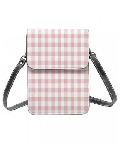 Checkered Small Sling Bag Fanny Packs Crossbody Bags Gifts for Women MenPicnic Themed Gingham Soft,for Phone Screen Sizes of ...