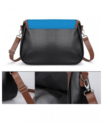 Flag-El-Salvador Crossbody Shoulder Messenger Women Bag Pu Leather Office Work Business for Handbag Crossbody Bag $16.22 Shou...