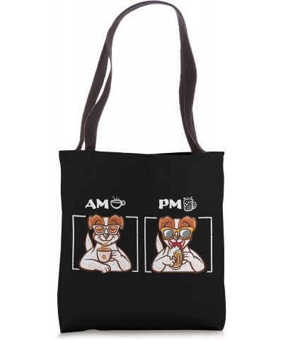 Coffee and Beer Drinking Nerd Coffee Mug Jack Russell Dog Tote Bag $12.53 Totes