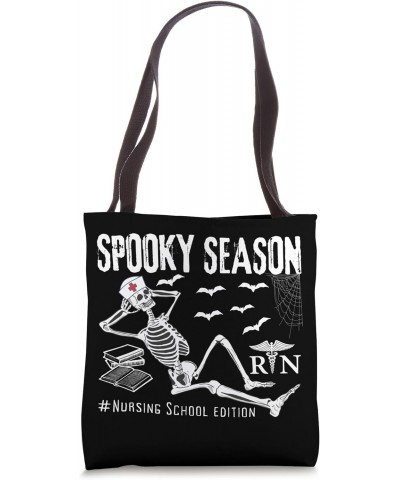 Nursing School Student Halloween Skeleton for Spooky Season Tote Bag $13.91 Totes