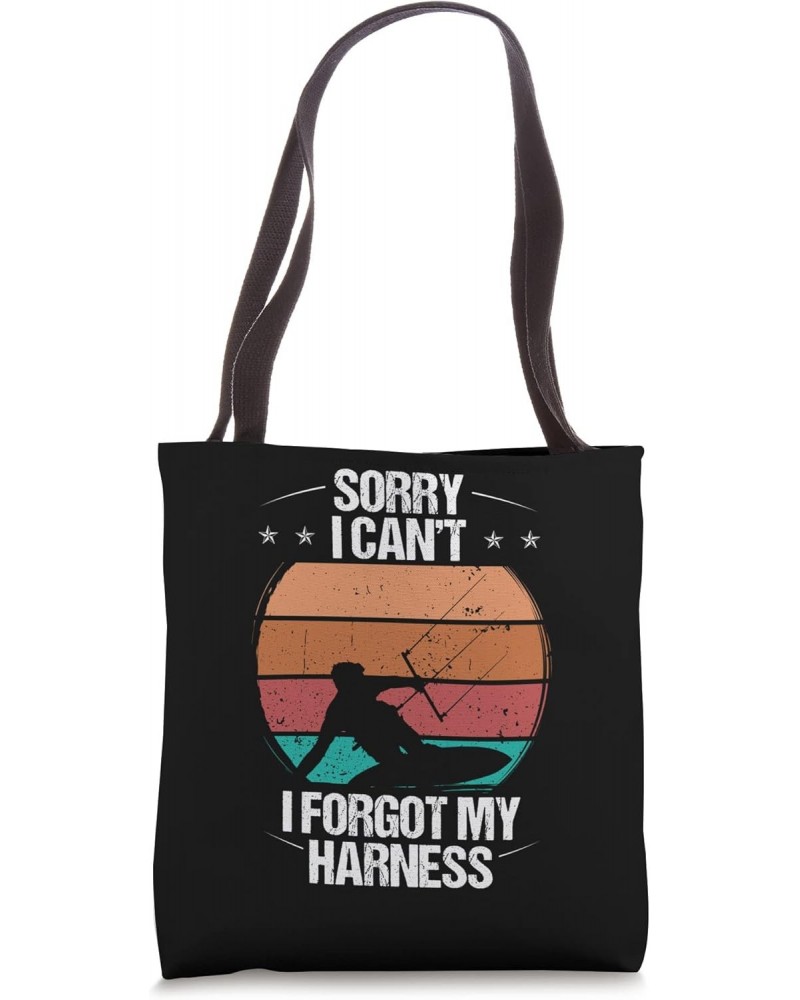 Kitesurfing Vintage Forgot my Harness Funny Kiteboarder Tote Bag $13.50 Totes