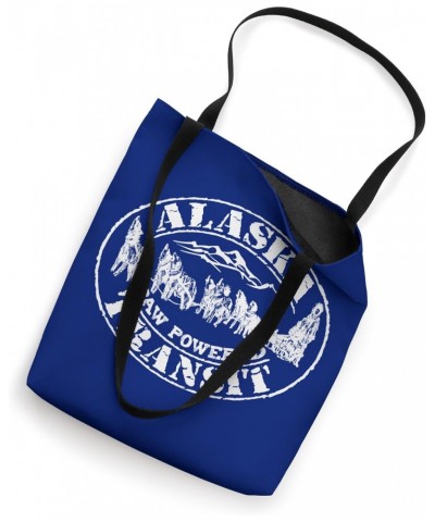 Alaska Dog Sledding Paw Powered Transit Distressed Souvenir Tote Bag $16.15 Totes