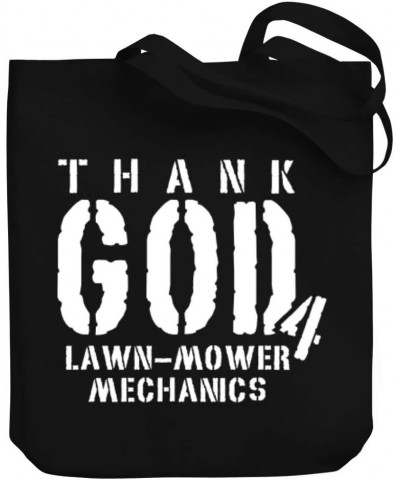 Thank god for Lawn Mower Mechanics Canvas Tote Bag 10.5" x 16" x 4 $19.20 Totes