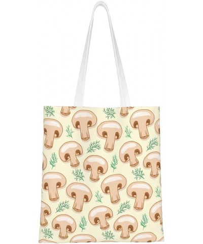 Mushrooms Single Shoulder Fashion Canvas Tote Shopping Bags Handbags For Men And Women Mushrooms21 $10.73 Totes