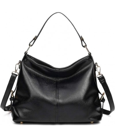 Handbags for Women Large Capacity Ladies Hobo Bag Faux Leather Purse Shoulder Bags Tote Black $30.52 Totes