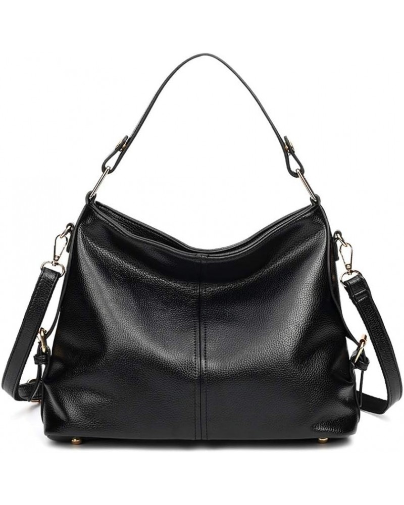 Handbags for Women Large Capacity Ladies Hobo Bag Faux Leather Purse Shoulder Bags Tote Black $30.52 Totes