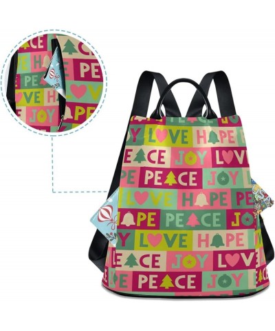 Aquarius Zodiac Women Anti-theft Backpack Lightweight Casual Backpack Cute Christmas Elements 01 $19.73 Backpacks