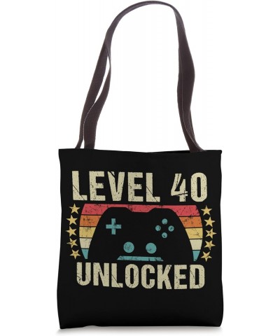 Gaming Vintage 40th Birthday Gift 40 Year Old Mens Gamer Tote Bag $16.74 Totes