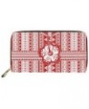 Zip Around Clutch Purse Hippie Mandala PU Leather Money Clutch Purse Long Clutch Wallet Zipper Clutch Purse Handbag Red $14.8...