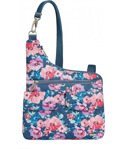 Anti-Theft Cross-Body Bag, Black, One Size Blossom Floral $20.09 Crossbody Bags