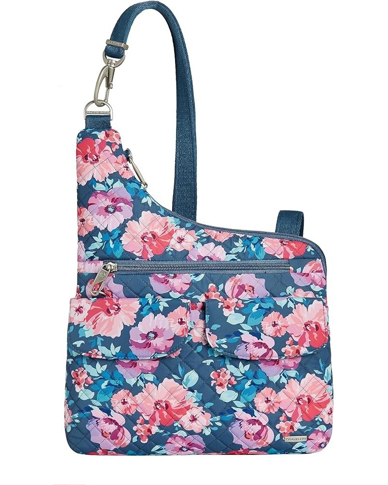 Anti-Theft Cross-Body Bag, Black, One Size Blossom Floral $20.09 Crossbody Bags