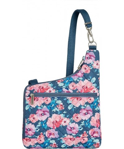 Anti-Theft Cross-Body Bag, Black, One Size Blossom Floral $20.09 Crossbody Bags