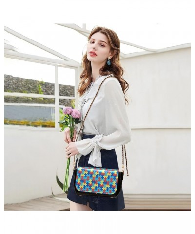 Crossbody Bags for Women Trendy Women's Black Shoulder Bag Small PU Leather Flap Cross Body Bag Handbags Pattern11 $20.90 Cro...