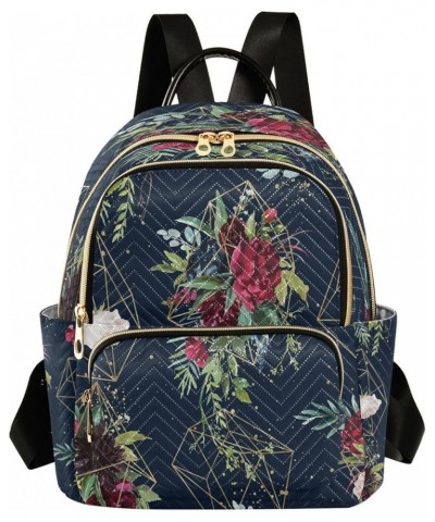 Fashion Backpack Mini Backpack Purse Casual Daily Backpack Watercolor Peony for Travel for College Work Medium $21.65 Backpacks