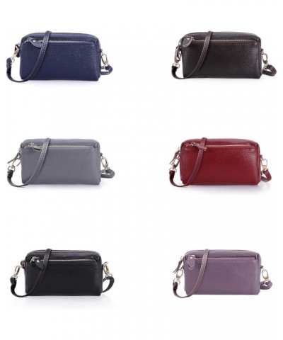 Women's Genuine Leather Wristlet Clutch Wallet Purses Small Crossbody Bags 7 Inch Shoulder Handbag 2 Straps Black $11.07 Wris...