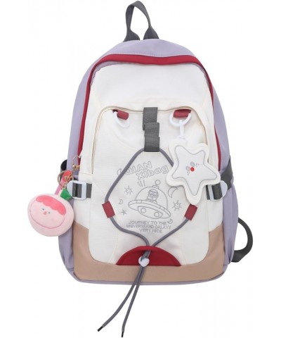 Cute Backpack Daypack Kawaii Bag, Fashion Shoulder Bag Durable Harajuku Cute Backpack Purse Hiking Travel Aesthetic (Grey) Gr...