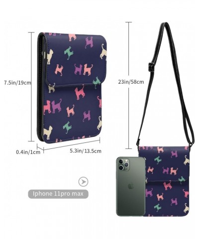 Womens Crossbody Bags Cute Cats Pattern Phone Bag Wallet Purses Adjustable Strap Cute Cats Pattern (1) $17.42 Crossbody Bags