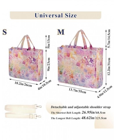 Colorful Pattern with Lots Of Circles Women's Tote Handbags Top Handle Satchel Shoulder Bag Crossbody Bag M $14.19 Totes