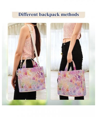 Colorful Pattern with Lots Of Circles Women's Tote Handbags Top Handle Satchel Shoulder Bag Crossbody Bag M $14.19 Totes