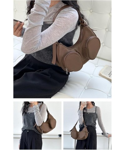 Casual Shoulder Bag Versatile & Stylish Messenger Bag Soft Underarm Bag Pillow Shape Handbag Durable for Everyday Use Black $...