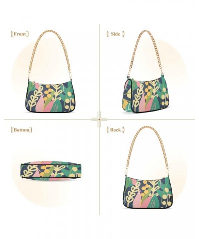 Birds Bright Plants Handbags for Women Chain Shoulder Bag Womens Tote Satchel Bags with Zipper $13.50 Satchels