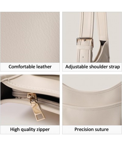 Shoulder Bags for Women Soft Small Clutch Purses PU Leather Hobo Crossbody White Dumpling Bags with Outer Pocket Brown $19.69...