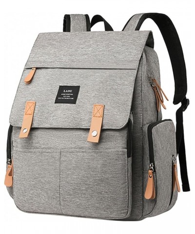 LAND Mommy Backpack Bag With Padded Backpack With Large Capacity Maternity Travel Bag Baby Care Womens Backpack Travel (Grey,...