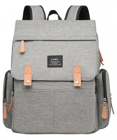 LAND Mommy Backpack Bag With Padded Backpack With Large Capacity Maternity Travel Bag Baby Care Womens Backpack Travel (Grey,...