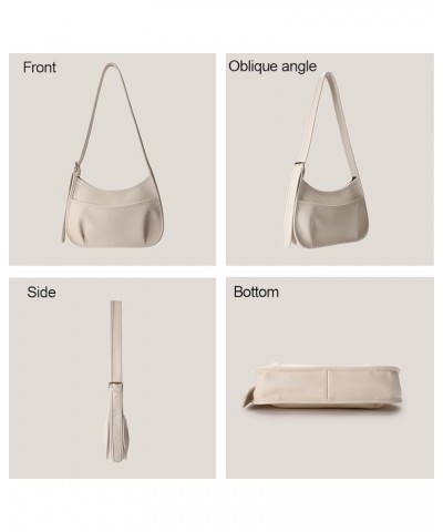 Shoulder Bags for Women Soft Small Clutch Purses PU Leather Hobo Crossbody White Dumpling Bags with Outer Pocket Brown $19.69...