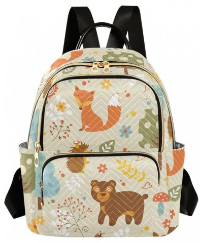 Travel Backpack Purse for Women Fashion Anti-theft Work Casual Fox Bear Deer Cute Daypack Shoulder Bag Medium Size Medium $15...