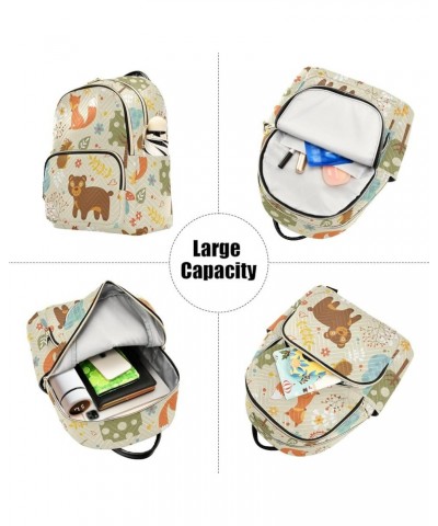 Travel Backpack Purse for Women Fashion Anti-theft Work Casual Fox Bear Deer Cute Daypack Shoulder Bag Medium Size Medium $15...