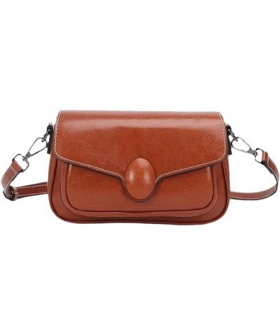 Women's Crossbody Bags, Medium Size Shoulder Handbags, Satchel Purse with Multi Zipper Pockets Brown $22.55 Shoulder Bags