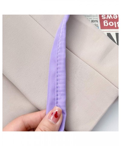 Fashion Solid Color Underarm Bag Nylon Hobos Bag Women Zipper Shoulder Bag Purple $13.17 Totes