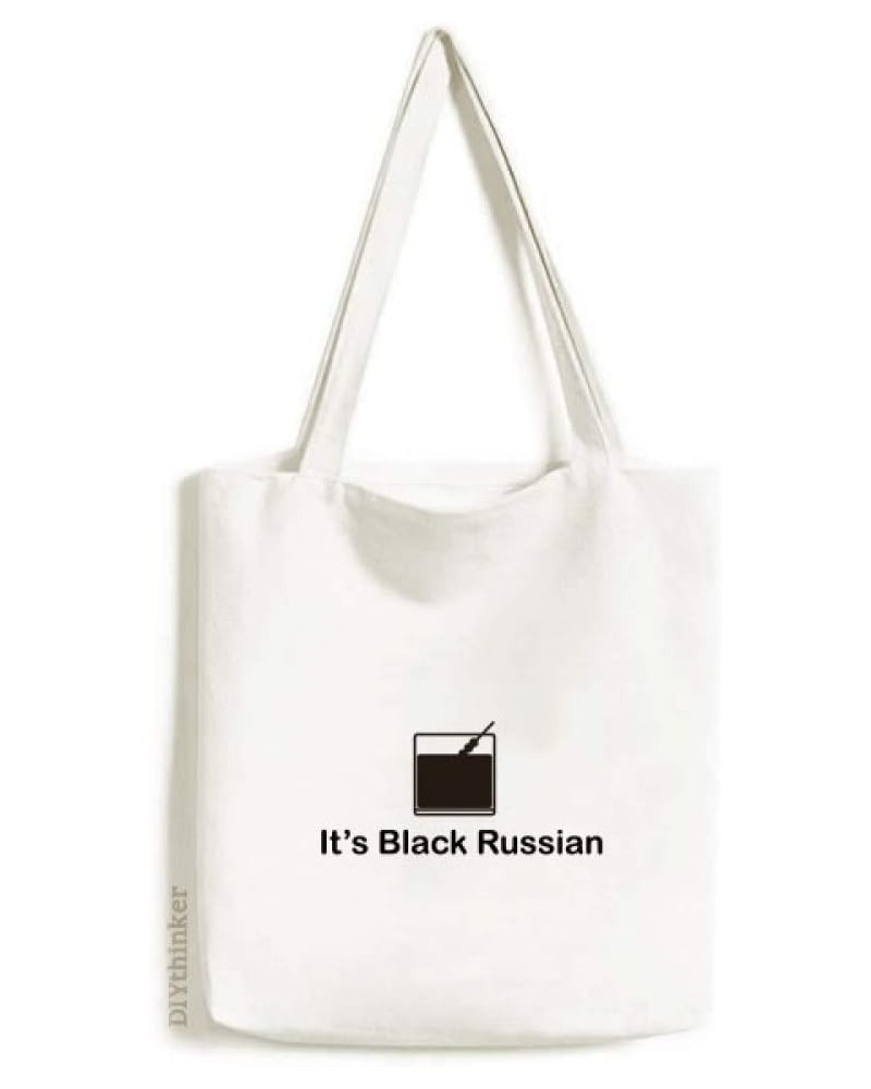 Black Russian Art Deco Gift Fashion Tote Canvas Bag Shopping Satchel Casual Handbag $17.97 Totes